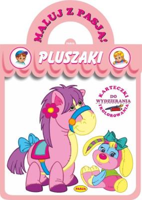 Maluj z Pasją Pluszaki. Autor: Il. Mariola Budek. SmakLiter.pl Okładka książki Maluj z Pasją Pluszaki