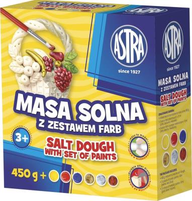 Opakowanie Masa solna 0,45kg + Farby ASTRA