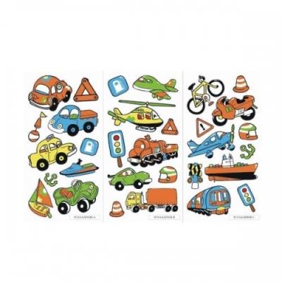 Naklejki Sticker BOO silver autka. Wydawca: Sticker Boo. SmakLiter.pl Opakowanie Naklejki Sticker BOO silver autka