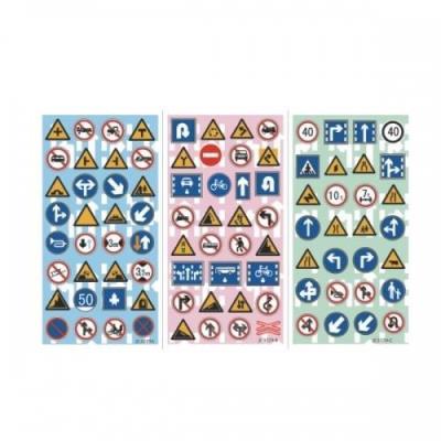 Naklejki Sticker BOO silver znaki drogowe. Wydawca: Sticker Boo. SmakLiter.pl Opakowanie Naklejki Sticker BOO silver znaki drogowe