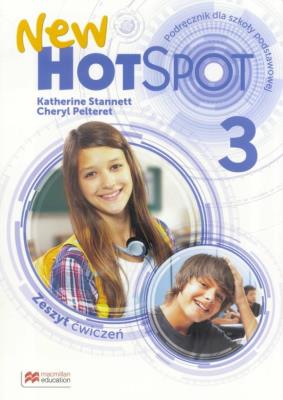New Hot 3 Zeszyt ćwiczeń. Autor: Katherine Stannett, Pelteret Cheryl. SmakLiter.pl Okładka książki New Hot 3 Zeszyt ćwiczeń