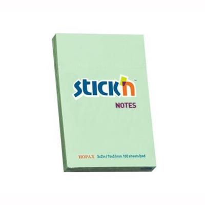 Opakowanie Notes samoprzylepny 76x51mm zielony pastel 12 sztuk