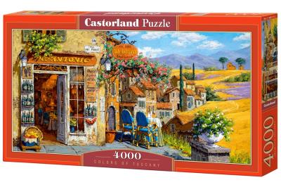 Puzzle Colors of Tuscany 4000. Wydawca: Castorland. SmakLiter.pl Opakowanie Puzzle Colors of Tuscany 4000