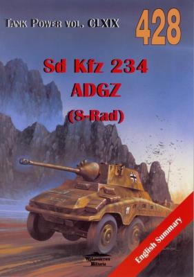 Sd Kfz 234 ADGZ (8-Rad). Tank Power vol. CLXIX 428. Autor: Janusz Ledwoch. SmakLiter.pl Okładka książki Sd Kfz 234 ADGZ (8-Rad). Tank Power vol. CLXIX 428