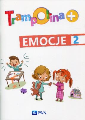 Trampolina+ Emocje 2. Autor: Barbara Osińska. SmakLiter.pl Okładka książki Trampolina+ Emocje 2