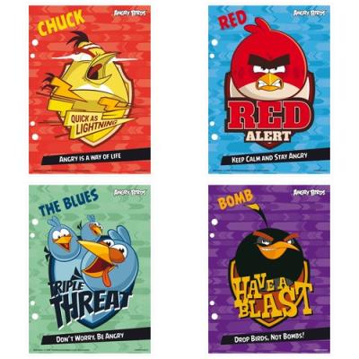 Wkłady do segregatora A5 Angry Birds 10 sztuk mix. Wydawca: Derform. SmakLiter.pl Opakowanie Wkłady do segregatora A5 Angry Birds 10 sztuk mix