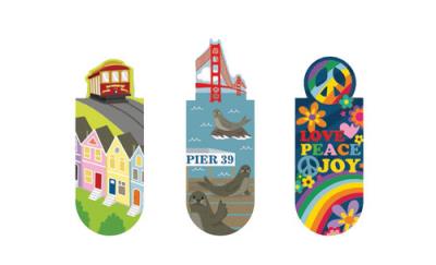 Opakowanie Zakładki Magnetyczne San Francisco 3 sztuki