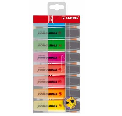 Opakowanie Zakreślacz Boss 70 etui 8 kolorów STABILO