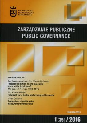Opakowanie Zarządzanie Publiczne 2016/1