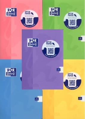 Zeszyt A5 Oxford Fluo w kratkę 16 kartek 10 sztuk mix. Wydawca: Hamelin. SmakLiter.pl Opakowanie Zeszyt A5 Oxford Fluo w kratkę 16 kartek 10 sztuk mix
