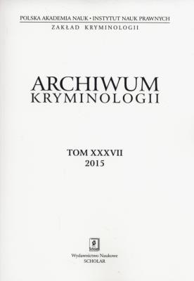 Opakowanie Archiwum kryminologii Tom XXXVII 2015