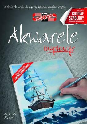 Blok Inspiracje 2 - Akwarele A4/20 arkuszy 320g. Wydawca: Koh-I-Noor. SmakLiter.pl Opakowanie Blok Inspiracje 2 - Akwarele A4/20 arkuszy 320g
