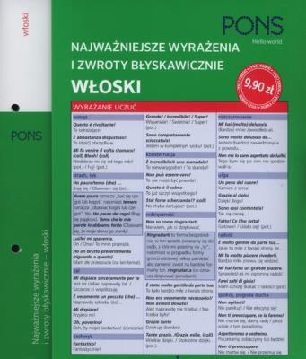 Okładka książki Błyskawicznie zwroty i wyrażenia włoskie