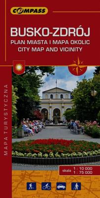 Okładka książki Busko-Zdrój Plan miasta i mapa okolic