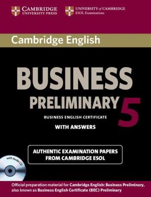 Opakowanie Cambridge English Business 5 Preliminary Self-study Pack Student's Book with Answers and Audio CD