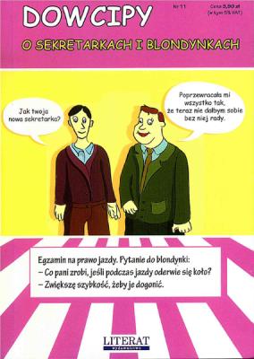 Okładka książki Dowcipy o sekretarkach i blondynkach LITERAT