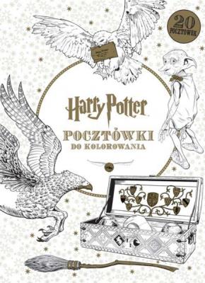 Harry Potter. Pocztówki do kolorowania. Autor: Opracowanie zbiorowe. SmakLiter.pl Okładka książki Harry Potter. Pocztówki do kolorowania