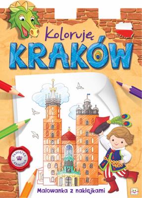 Okładka książki Koloruję Kraków Malowanka z naklejkami