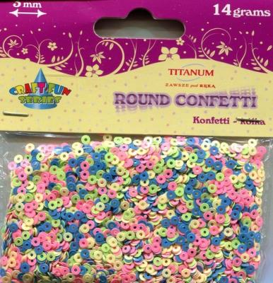 Opakowanie Konfetti kółko 3mm 14g (KK011)