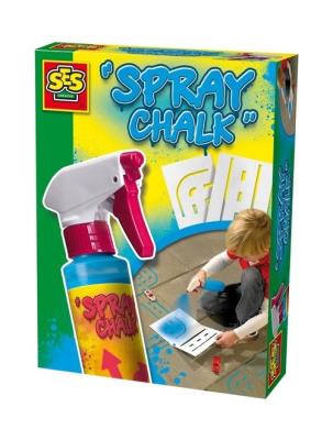 Opakowanie Kreda chodnikowa w sprayu z szablonami - niebieska