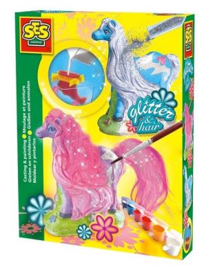 Lśniące koniki odlew gipsowy 3D + brokat. Wydawca: SES NL. SmakLiter.pl Opakowanie Lśniące koniki odlew gipsowy 3D + brokat