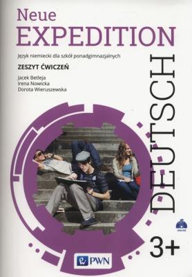 Neue Expedition Deutsch 3+ Zeszyt ćwiczeń. Autor: Betleja Jacek, Irena Nowicka, Wieruszewska Dorota. SmakLiter.pl Okładka książki Neue Expedition Deutsch 3+ Zeszyt ćwiczeń