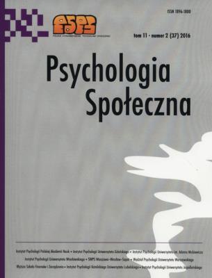 Opakowanie Psychologia społeczna 2/2016