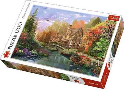 Opakowanie Puzzle 1500 Chatka nad jeziorem TREFL