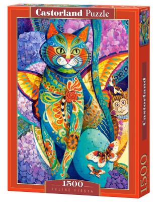 Puzzle 1500 Kocia fiesta CASTOR. Wydawca: Castorland. SmakLiter.pl Opakowanie Puzzle 1500 Kocia fiesta CASTOR