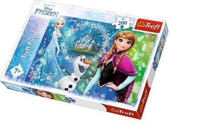 Opakowanie Puzzle 200 - Moc sióstr - Kraina Lodu TREFL