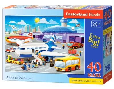 Puzzle Maxi: A Day at the Airport 40. Wydawca: Castorland. SmakLiter.pl Opakowanie Puzzle Maxi: A Day at the Airport 40
