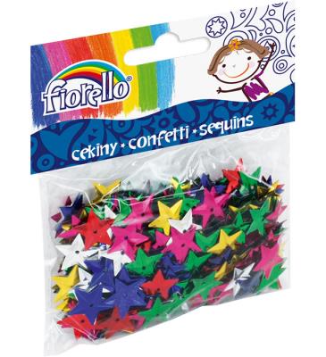 Confetti cekiny gwiazdki FIORELLO. Wydawca: Fiorello. SmakLiter.pl Opakowanie Confetti cekiny gwiazdki FIORELLO