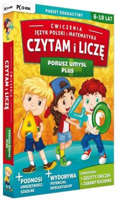 Czytam i liczę  Porusz Umysł Plus. Autor: L.K.AVALON. SmakLiter.pl Okładka książki Czytam i liczę  Porusz Umysł Plus