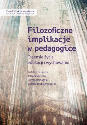 Okładka książki Filozoficzne implikacje w pedagogice