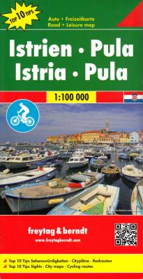 Istria Pula 1:100 000. Autor: Opracowanie zbiorowe. SmakLiter.pl Okładka książki Istria Pula 1:100 000