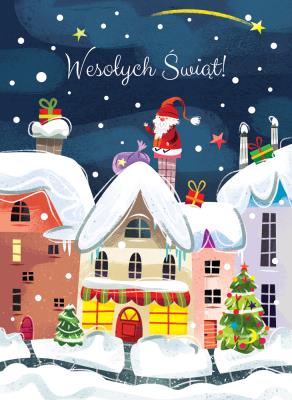 Opakowanie Karnet Wesołych świąt Kamienica