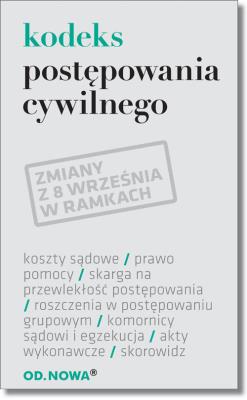 Kodeks postępowania cywilnego. Autor: Opracowanie zbiorowe. SmakLiter.pl Okładka książki Kodeks postępowania cywilnego
