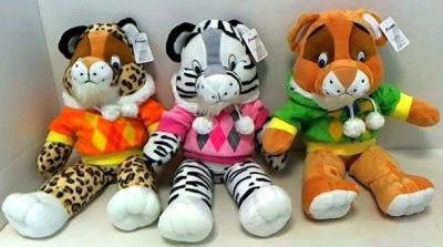 Opakowanie Kolorowe Safari w ubranku 30 cm, 3 wzory