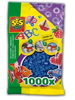 Koraliki do prasowanek - ciemny niebieski. Wydawca: SES NL. SmakLiter.pl Opakowanie Koraliki do prasowanek - ciemny niebieski