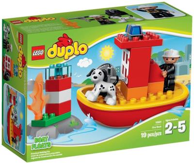 Lego DUPLO 10591 Łódź strażacka. Autor: Duplo. SmakLiter.pl Okładka książki Lego DUPLO 10591 Łódź strażacka