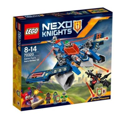Lego Nexo Knights Myśliwiec V2 Aarona. Autor: Nexo Knights. SmakLiter.pl Okładka książki Lego Nexo Knights Myśliwiec V2 Aarona