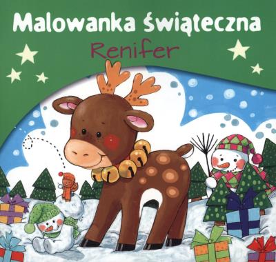 Okładka książki Malowanka świąteczna Renifer