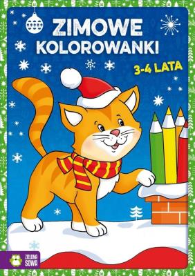 Malowanki Zimowe kolorowanki 3-4 lata. Autor: Opracowanie zbiorowe. SmakLiter.pl Okładka książki Malowanki Zimowe kolorowanki 3-4 lata