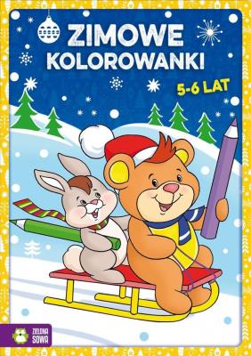 Malowanki Zimowe kolorowanki 5-6 lat. Autor: Opracowanie zbiorowe. SmakLiter.pl Okładka książki Malowanki Zimowe kolorowanki 5-6 lat