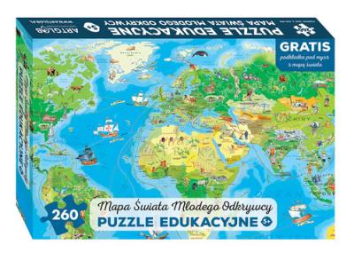 Opakowanie Mapa świata Młodego Odkrywcy Puzzle edukacyjne dla dzieci
