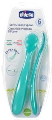 Opakowanie Miękkie łyżeczki silikonowe 2 szt. zielone