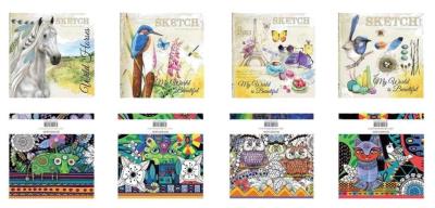 Opakowanie Notatnik ozdobny 165x165/80K gładki FRESH