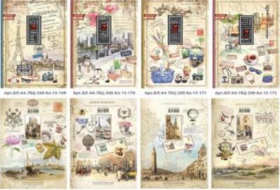 Opakowanie Notatnik ozdobny A4/200K kratka FRESH