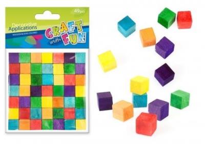 Opakowanie Ozdoba dekoracyjna drewniane kostki kolorowe