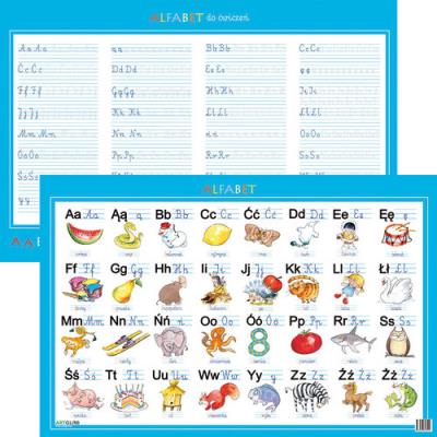 Podkładka edukacyjna - alfabet. Wydawca: Artglob. SmakLiter.pl Opakowanie Podkładka edukacyjna - alfabet